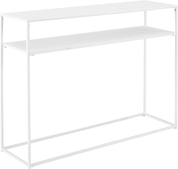 Braxton Sofa Console Table with Storage Shelf