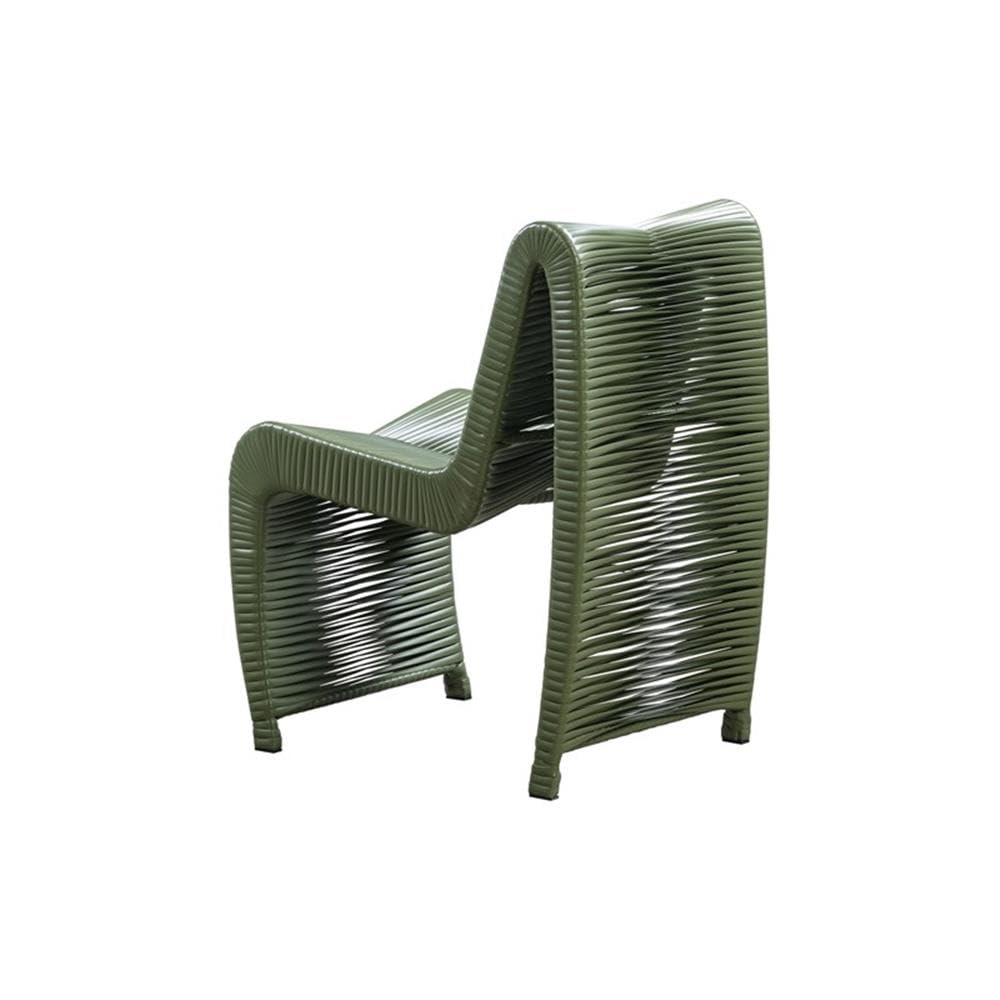 Outdoor Patio Dining Chairs Set of 2 - Olive Green