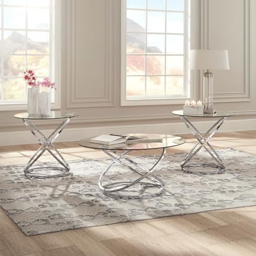 Hollynyx Round 3-Piece Occasional Table Set