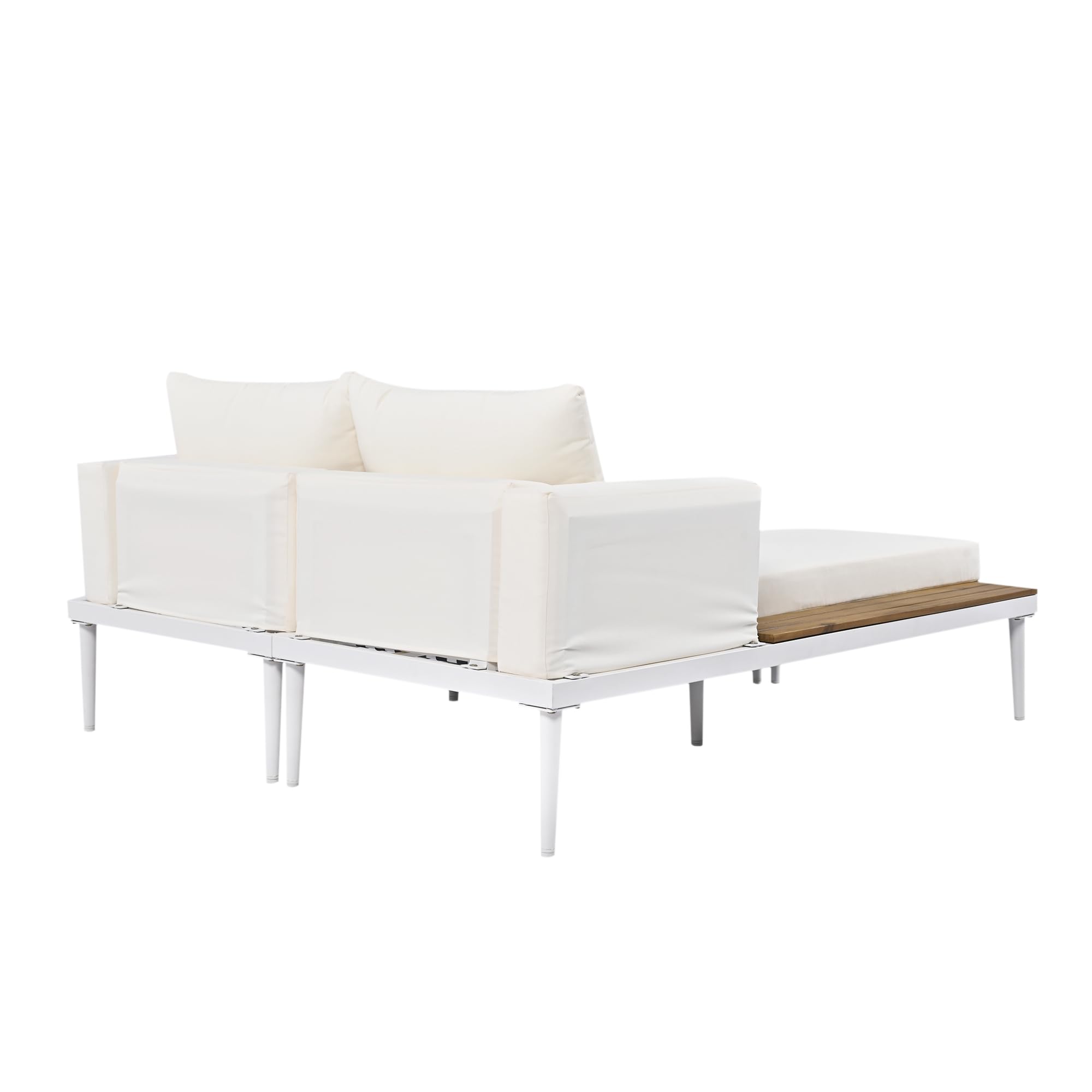 2-in-1 Outdoor Daybed with Side Tables