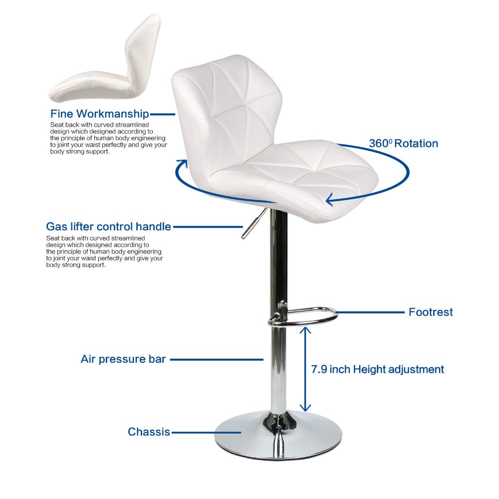 3-Piece Bar Table and Chairs Set - Height Adjustable Round Pub Table with Swivel Barstools
