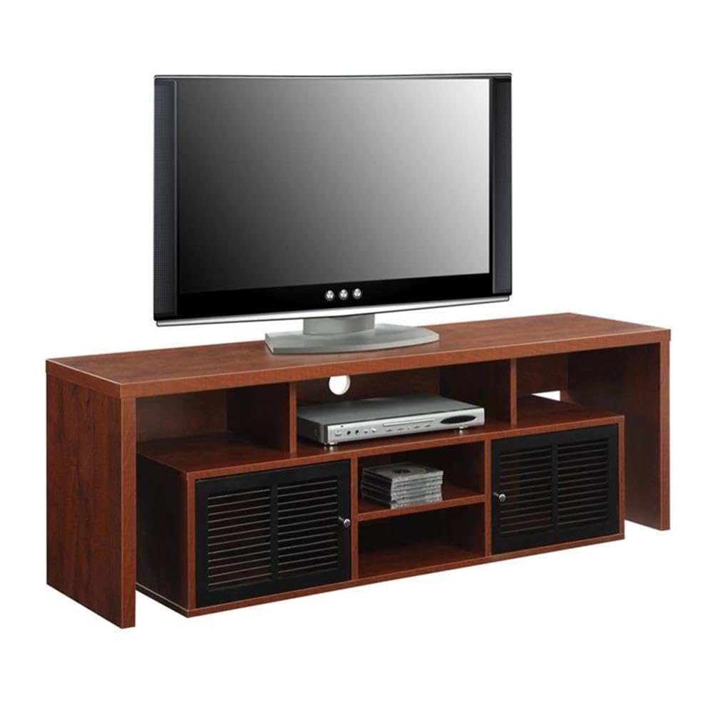 60" TV Stand with Storage Cabinets and Shelves
