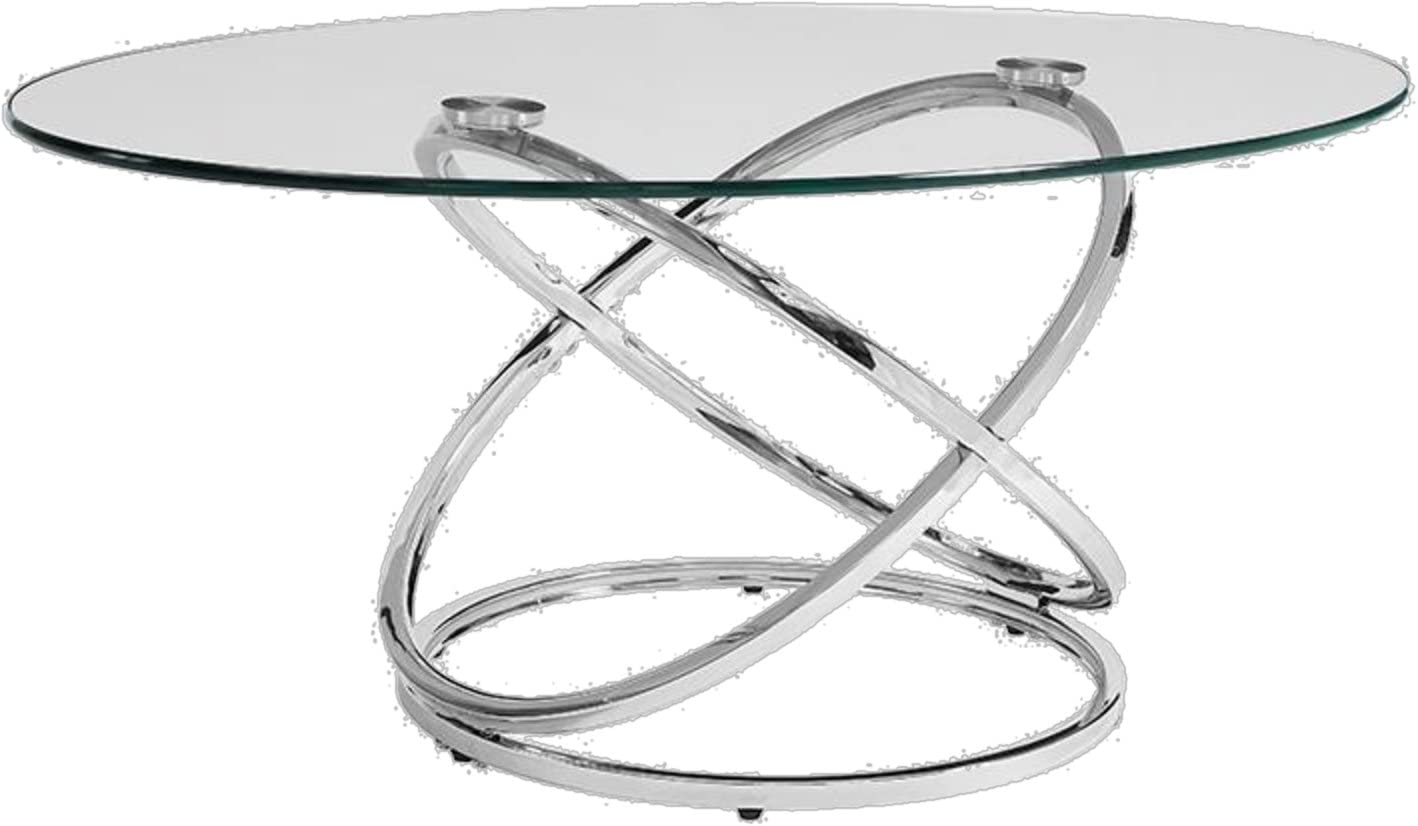 3-Piece Metal Occasional Table Set with Tempered Glass Tops