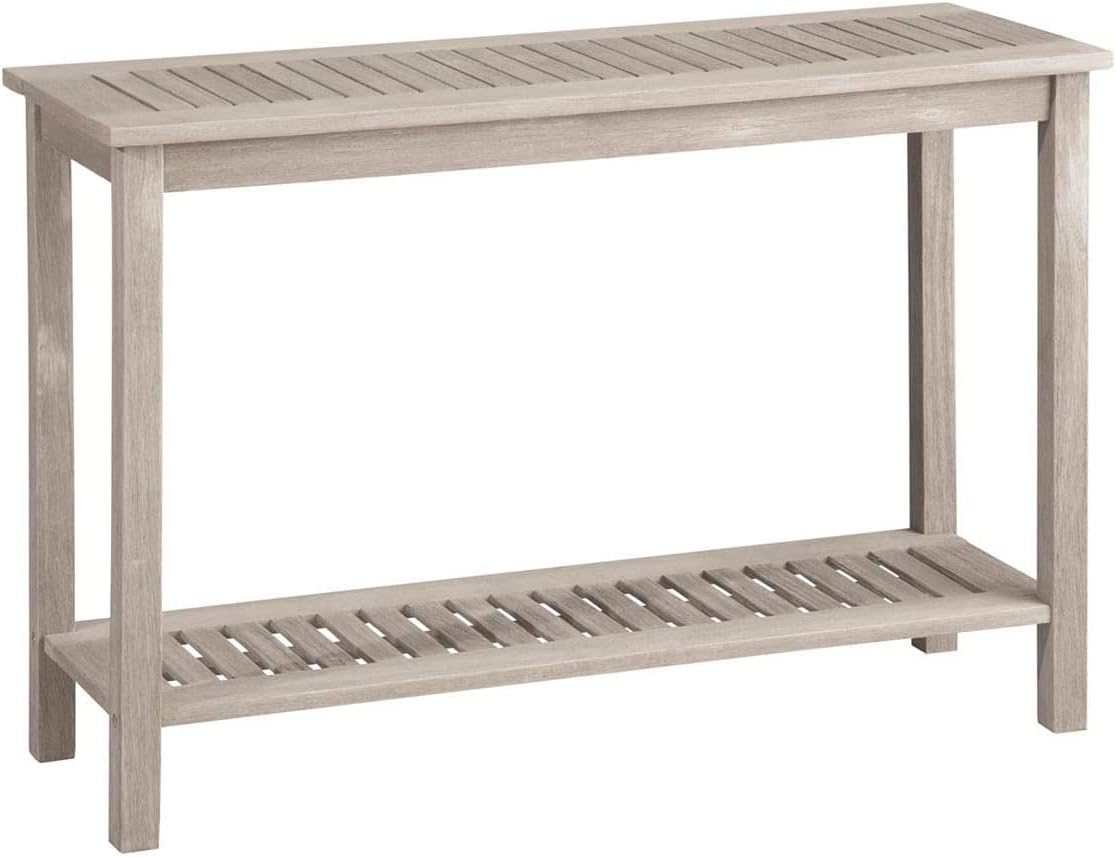 Acacia Wood Console Table Driftwood 48W x 16D x 32H