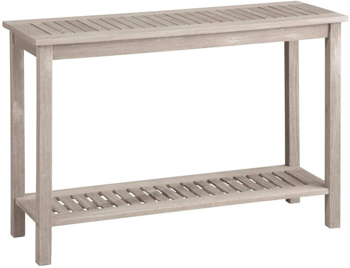 Acacia Wood Console Table Driftwood 48W x 16D x 32H