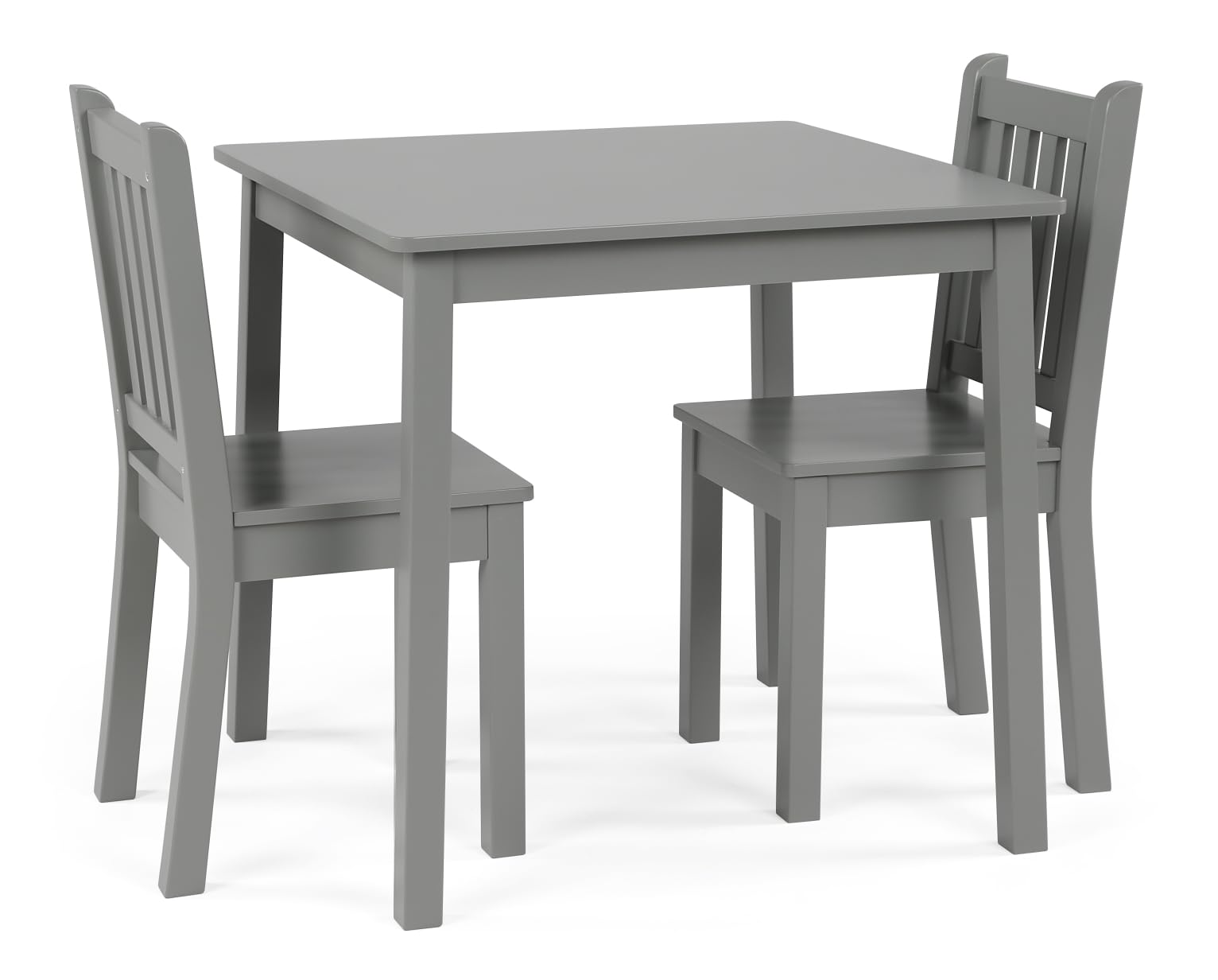 Kids Wooden Table and 2 Chairs Set Grey