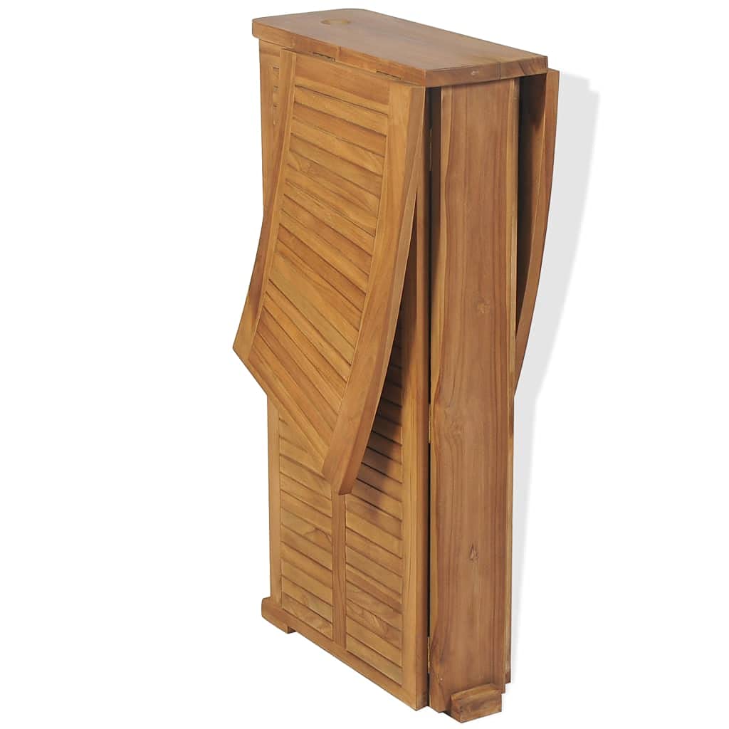 Folding Teak Wood Bar Table with Parasol Hole