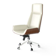 Luxury Wooden Swivel Executive Office Chair