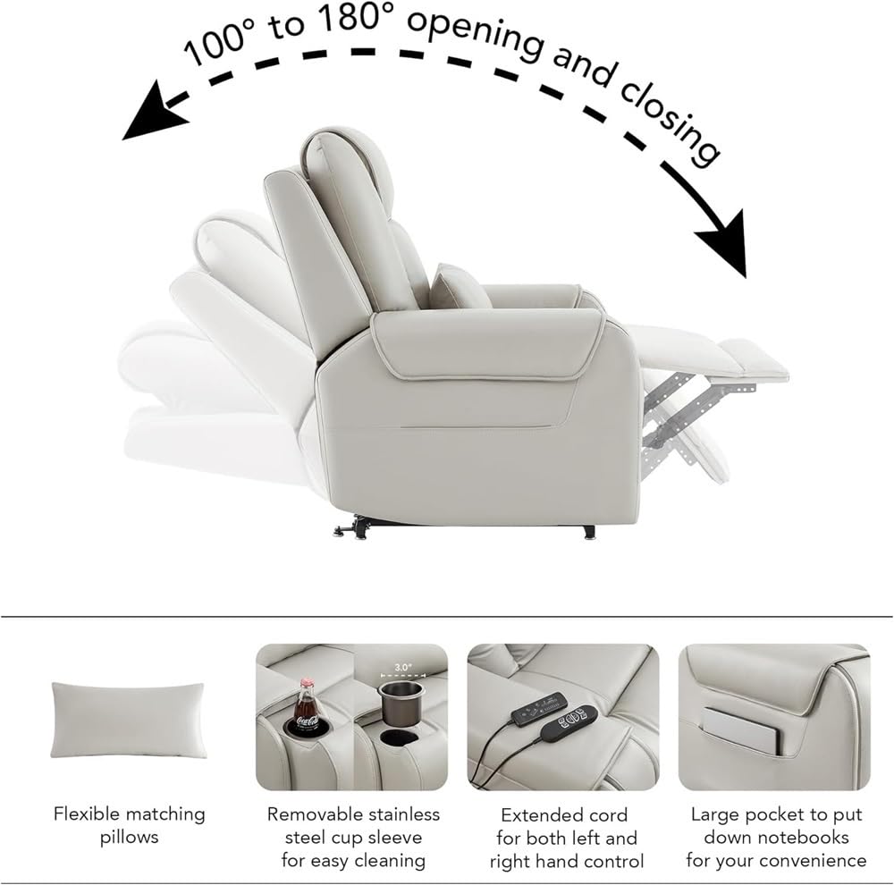 Electric Power Lift Recliner Chair with Heat and Massage
