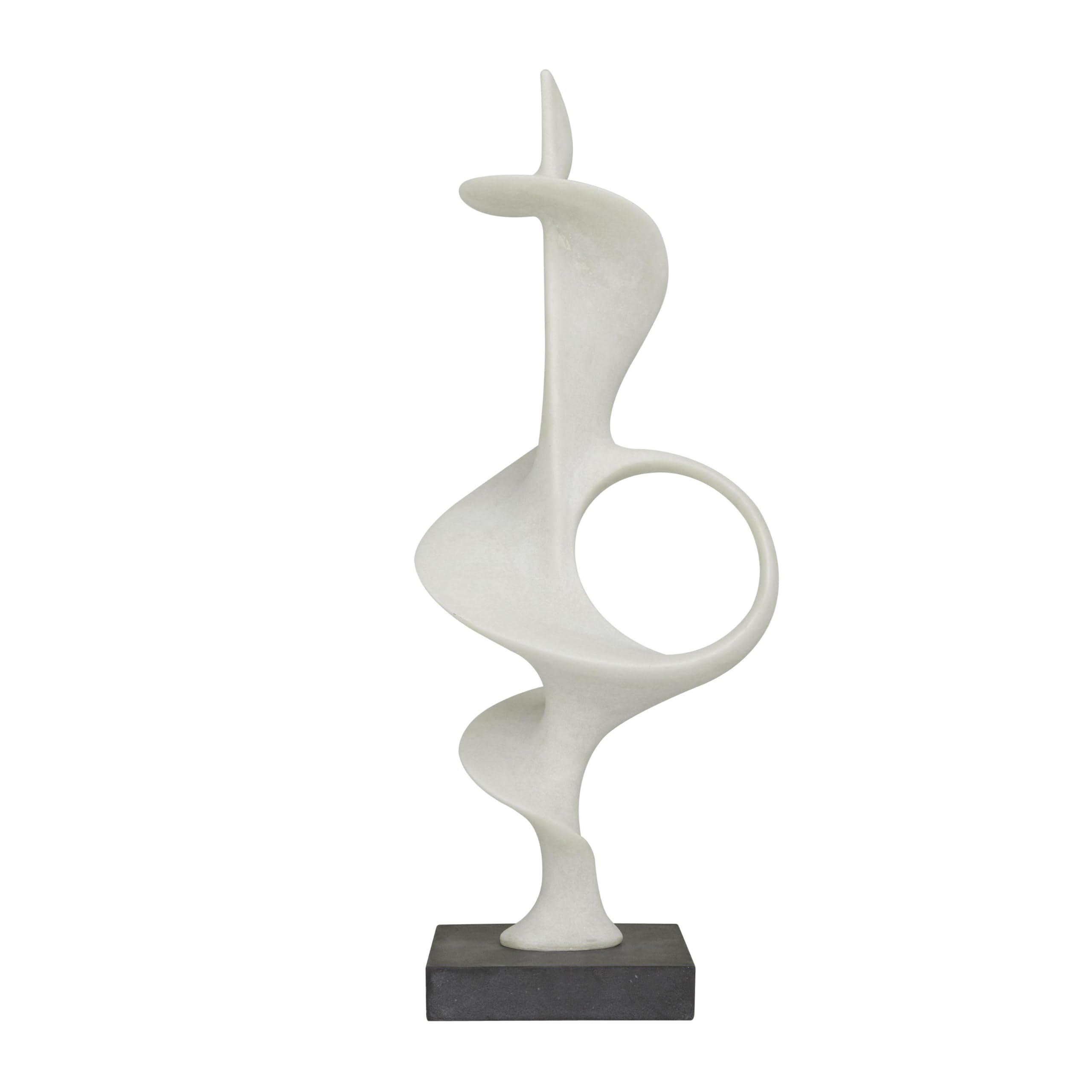 Polystone Abstract Decorative Sculpture 10" x 9" x 28"