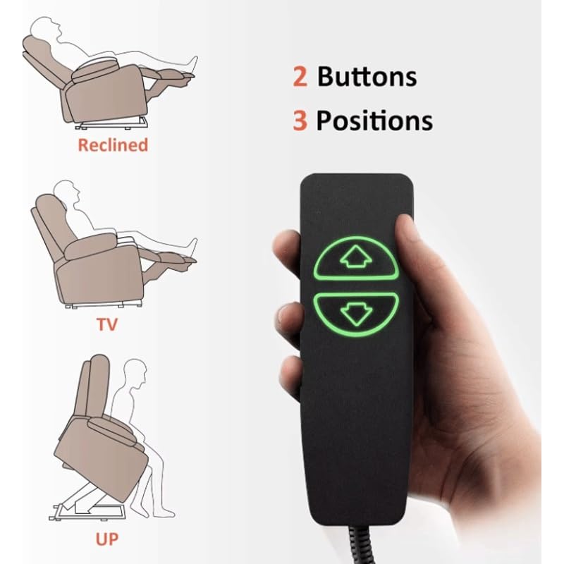 Electric Lift Recliner Chair with Massage and Heat