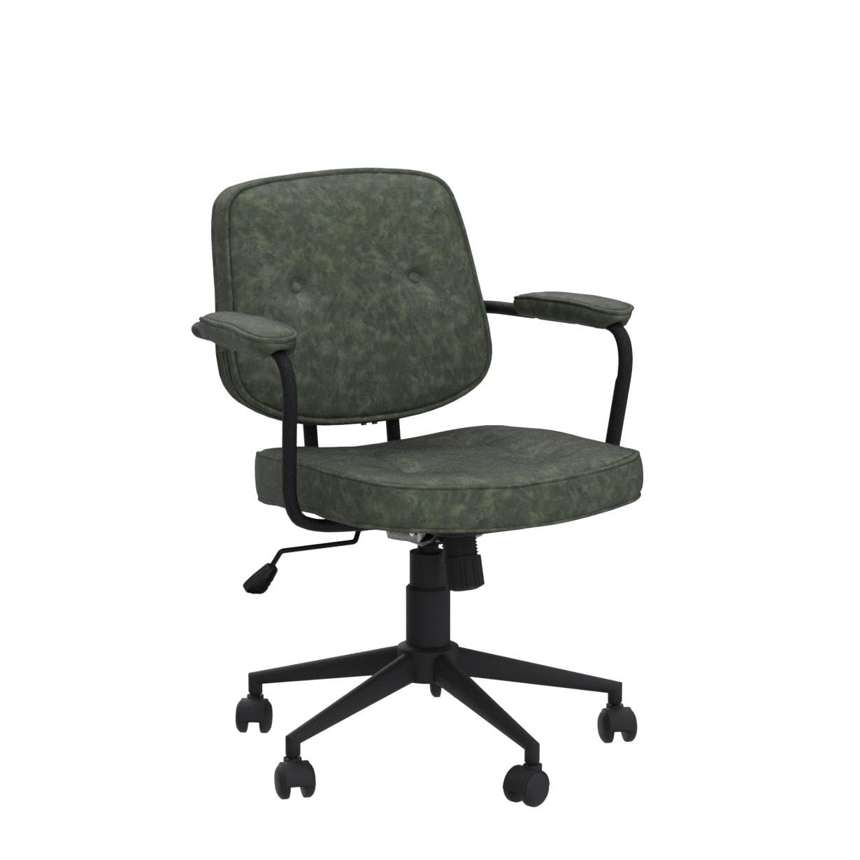 Adjustable PU Leather Office Chair with Armrest