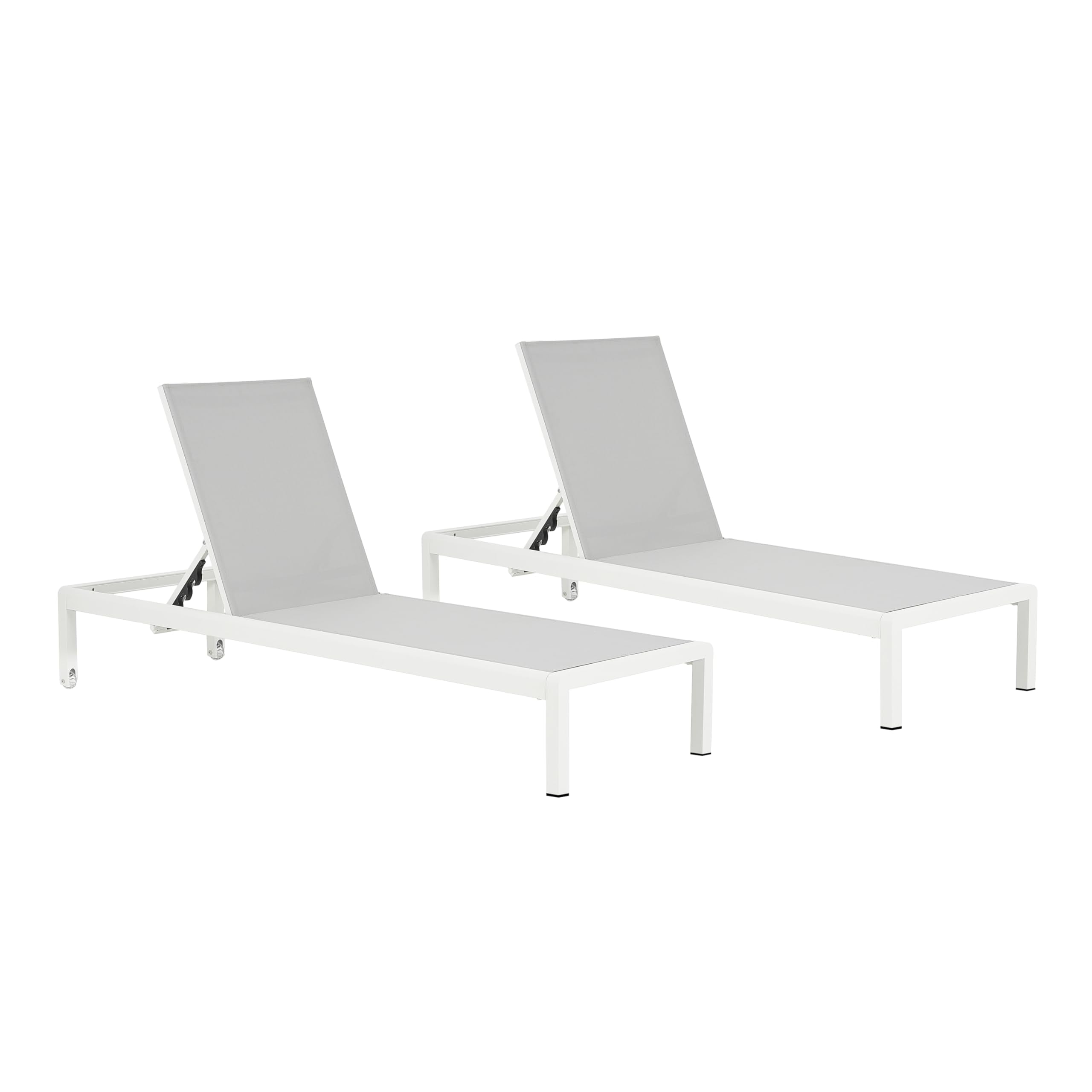 Outdoor Mesh Chaise Lounge Chairs Set of 2