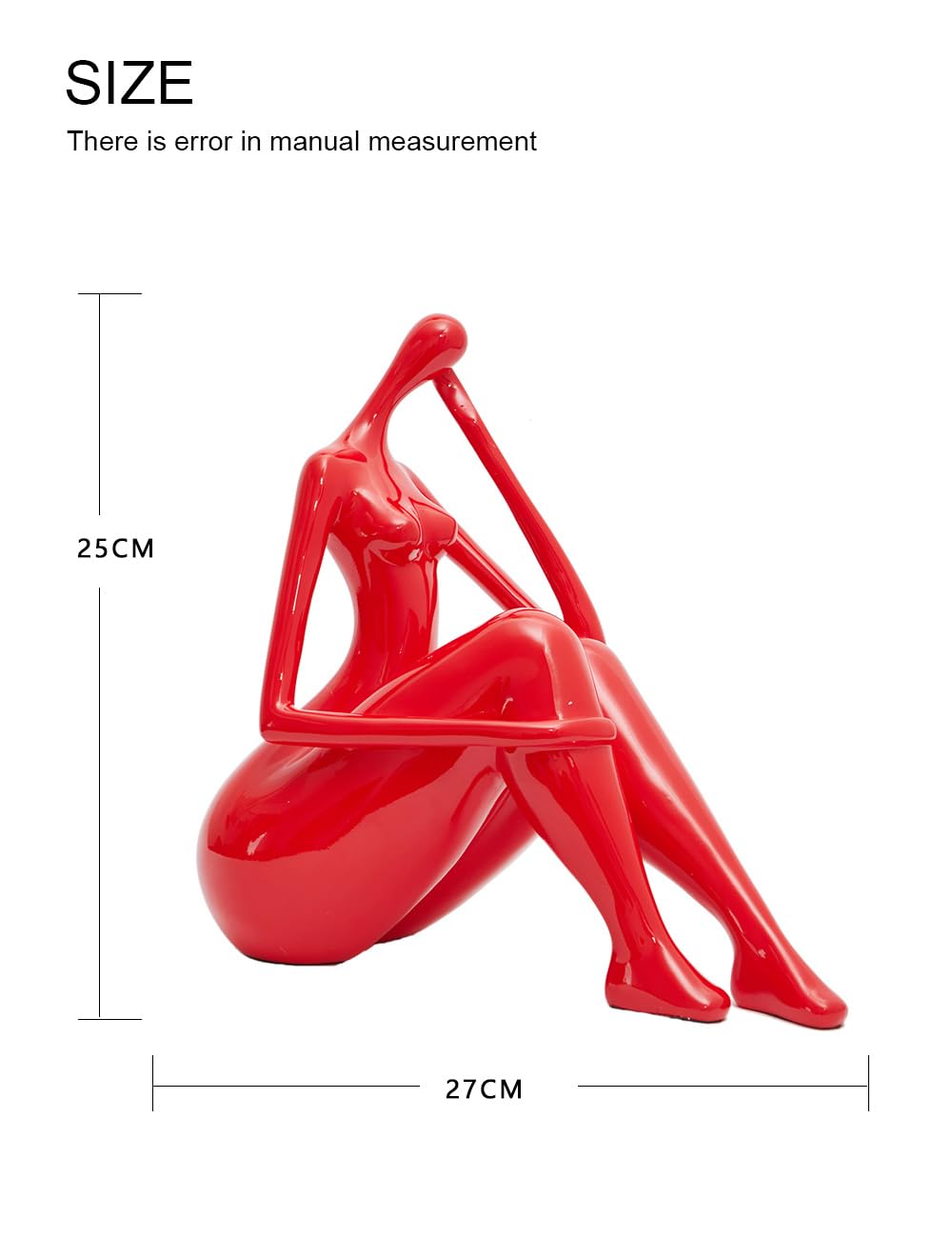 Yoga Lady Sculpture Polyresin Figurine