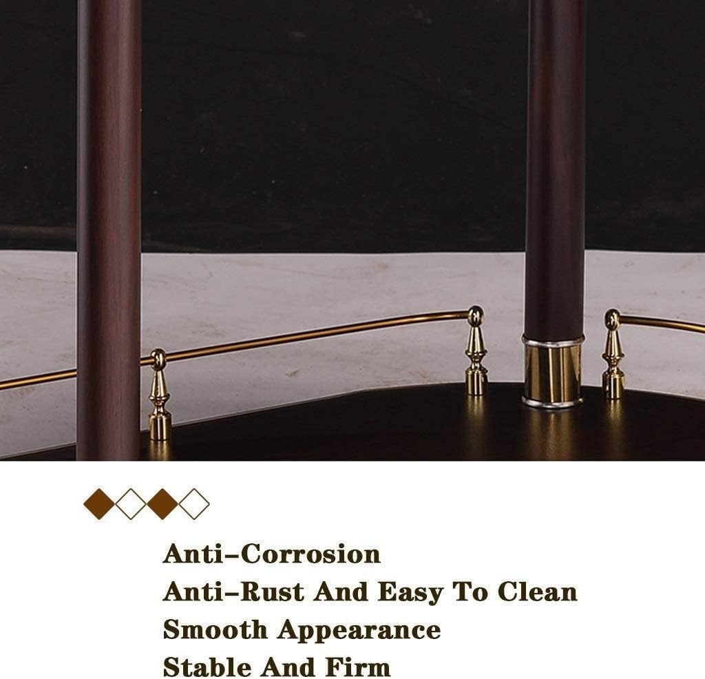 Bar Serving Cart with Wheels - Fully Assembled Liquor Trolley