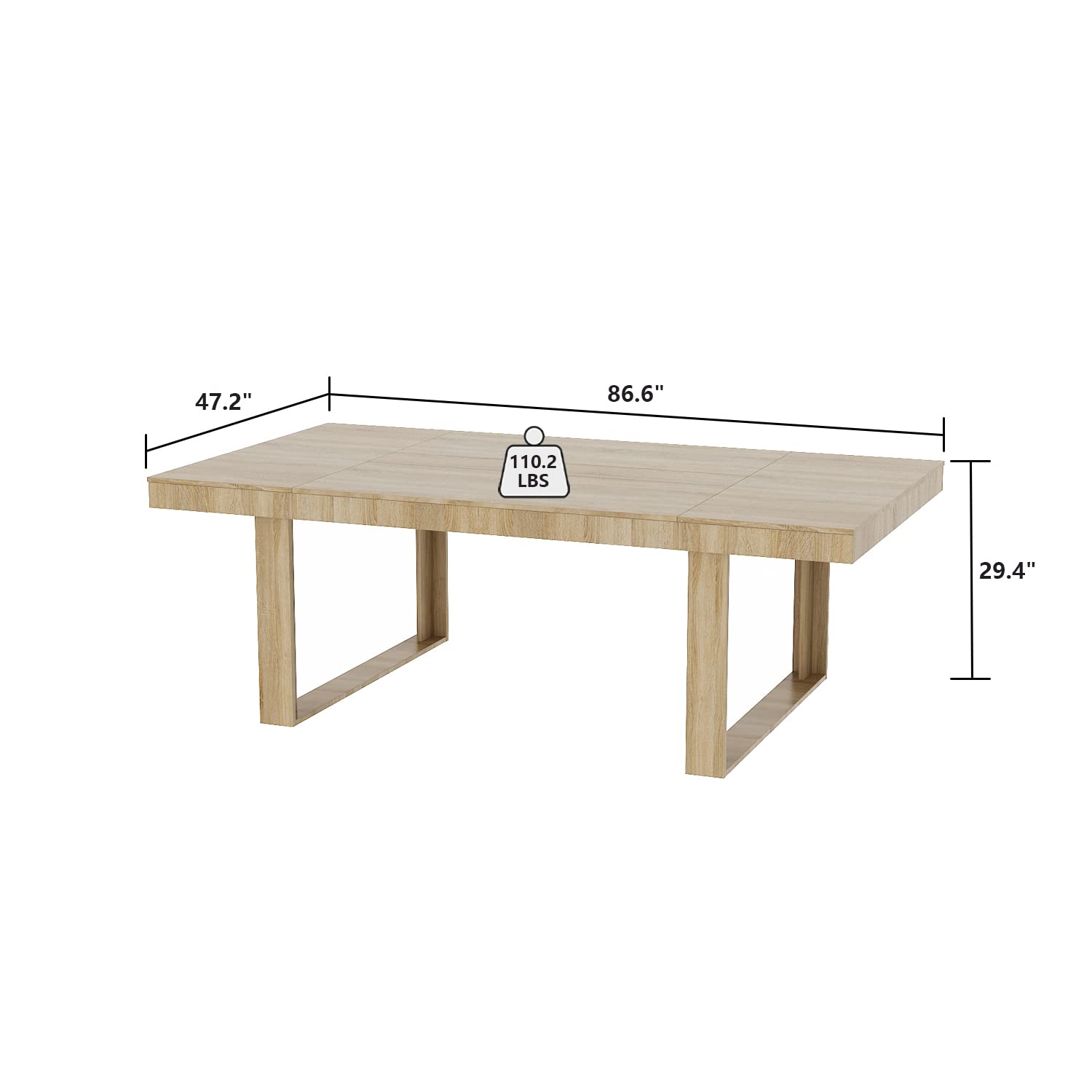7FT Conference Table for 6-8 People