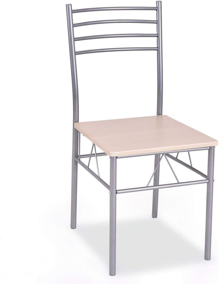 5-Piece Glass Top Dining Set with 4 Chairs
