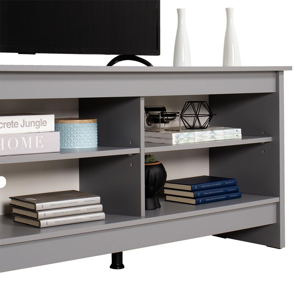 TV Stand with 6 Shelves and Cable Management