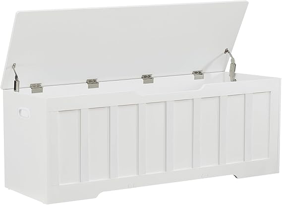 Storage Bench with Safety Hinges