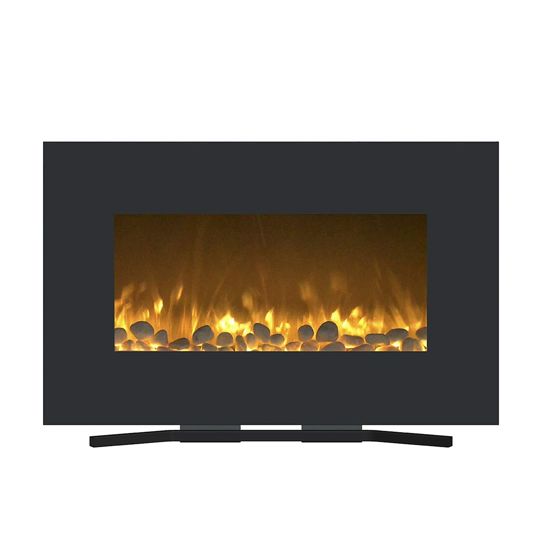 36-Inch Wall Mounted Electric Fireplace with Remote and Adjustable Heat