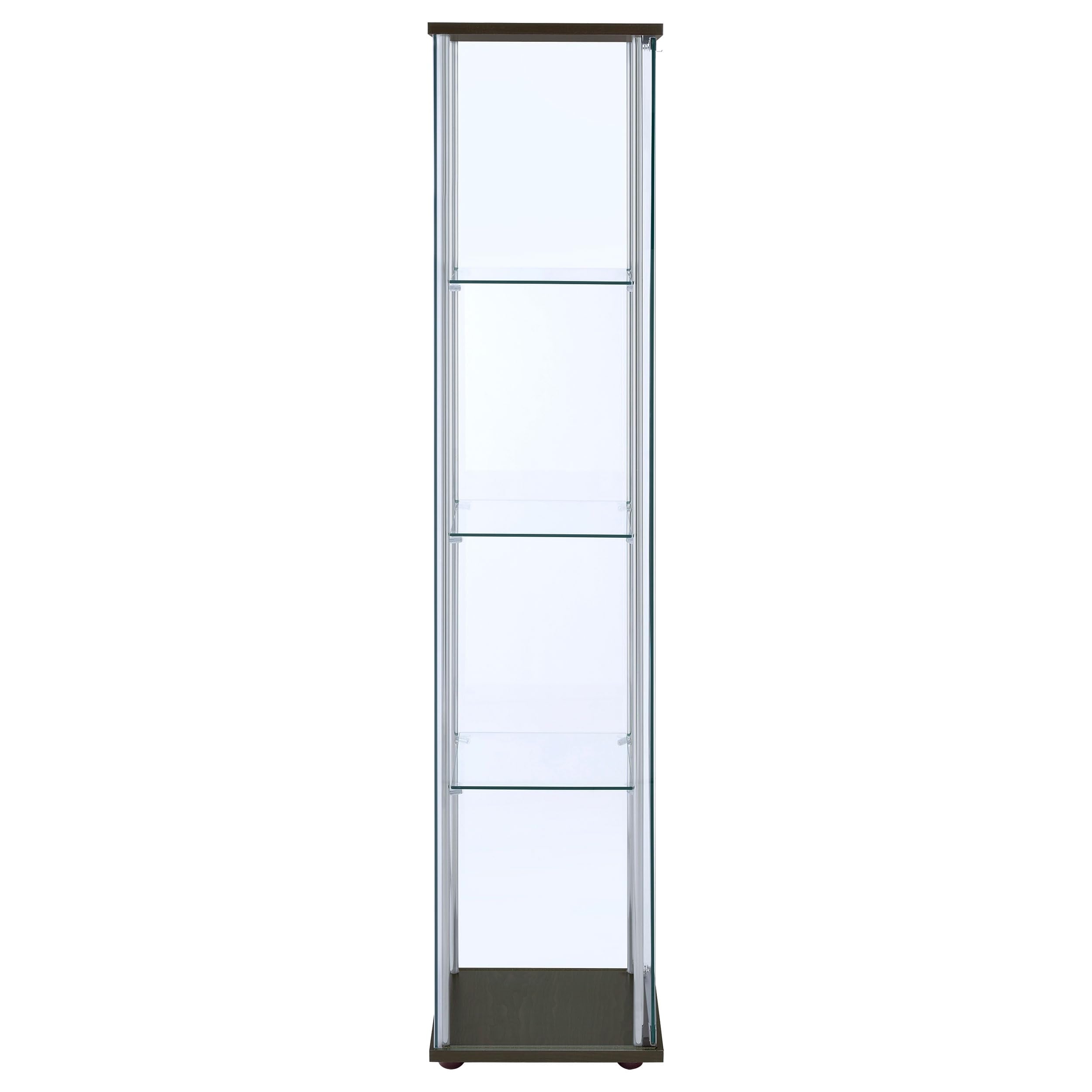 Bellatrix 4-Shelf Glass Curio Display Cabinet