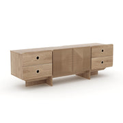 66" Fluted TV Stand with Storage