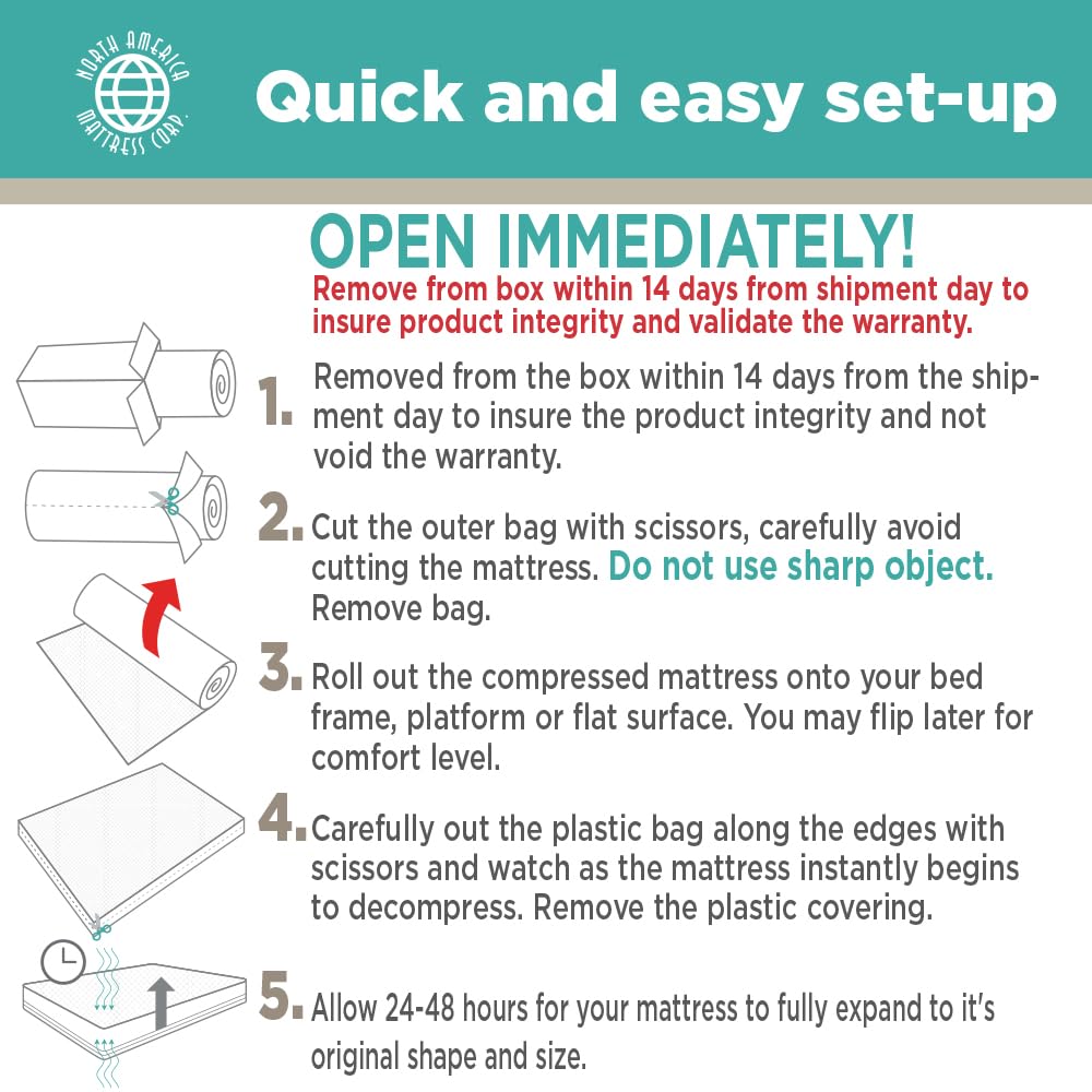 Dual-Sided Waterproof Mattress - Firm or Soft - Twin