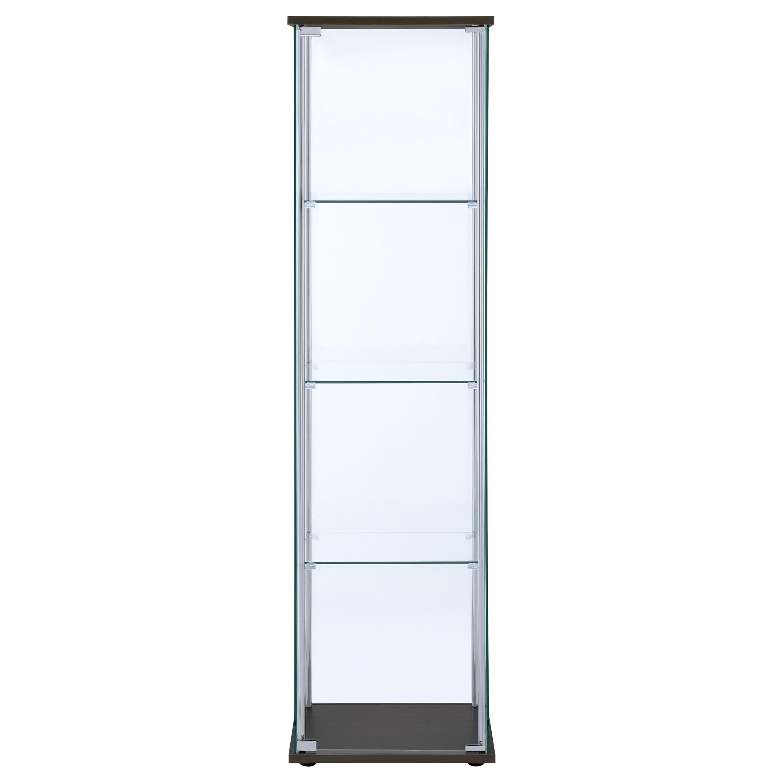 Bellatrix 4-Shelf Glass Curio Display Cabinet