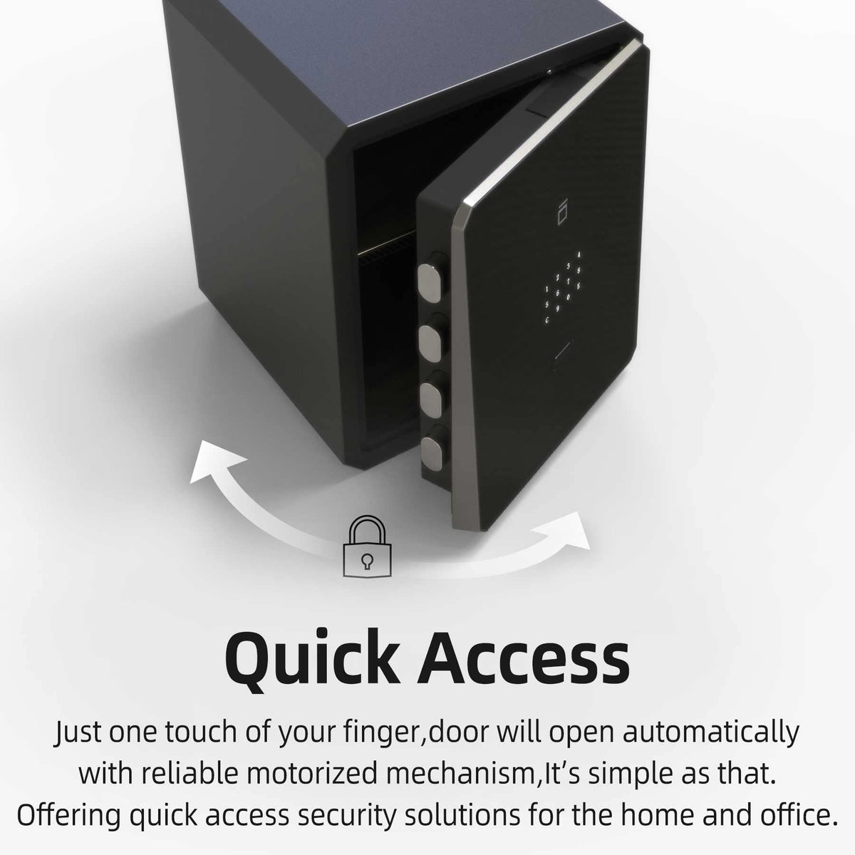Fingerprint Biometric Home Safe 2.1 Cubic Feet