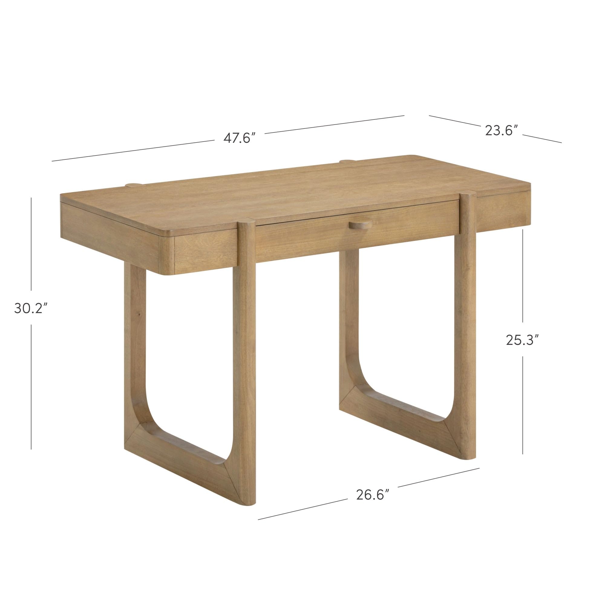 Mid-Century Modern Writing Desk with Drawer