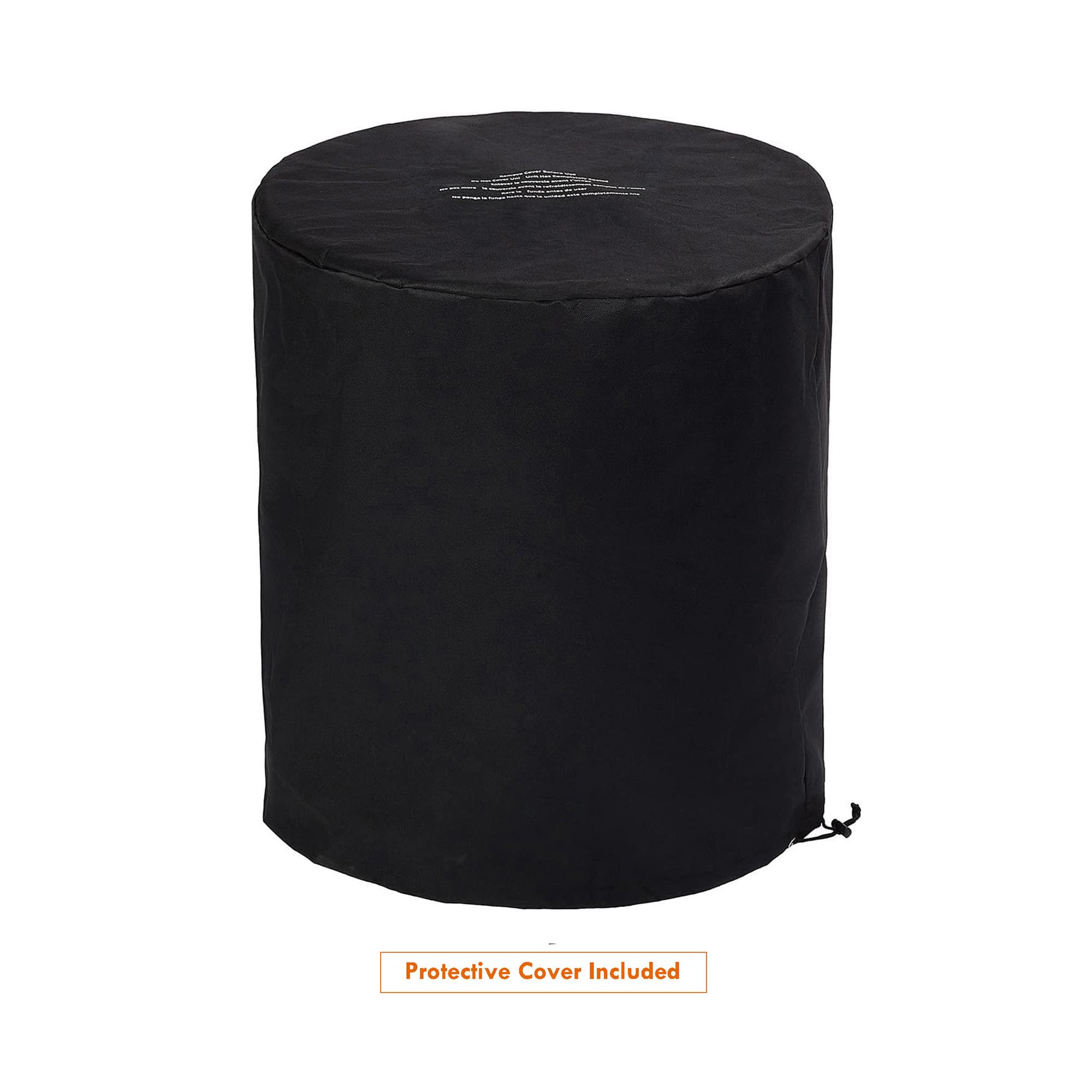 Round Propane Fire Pit Table with Porcelain Tile Top