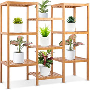 9 Tier Bamboo Plant Stand