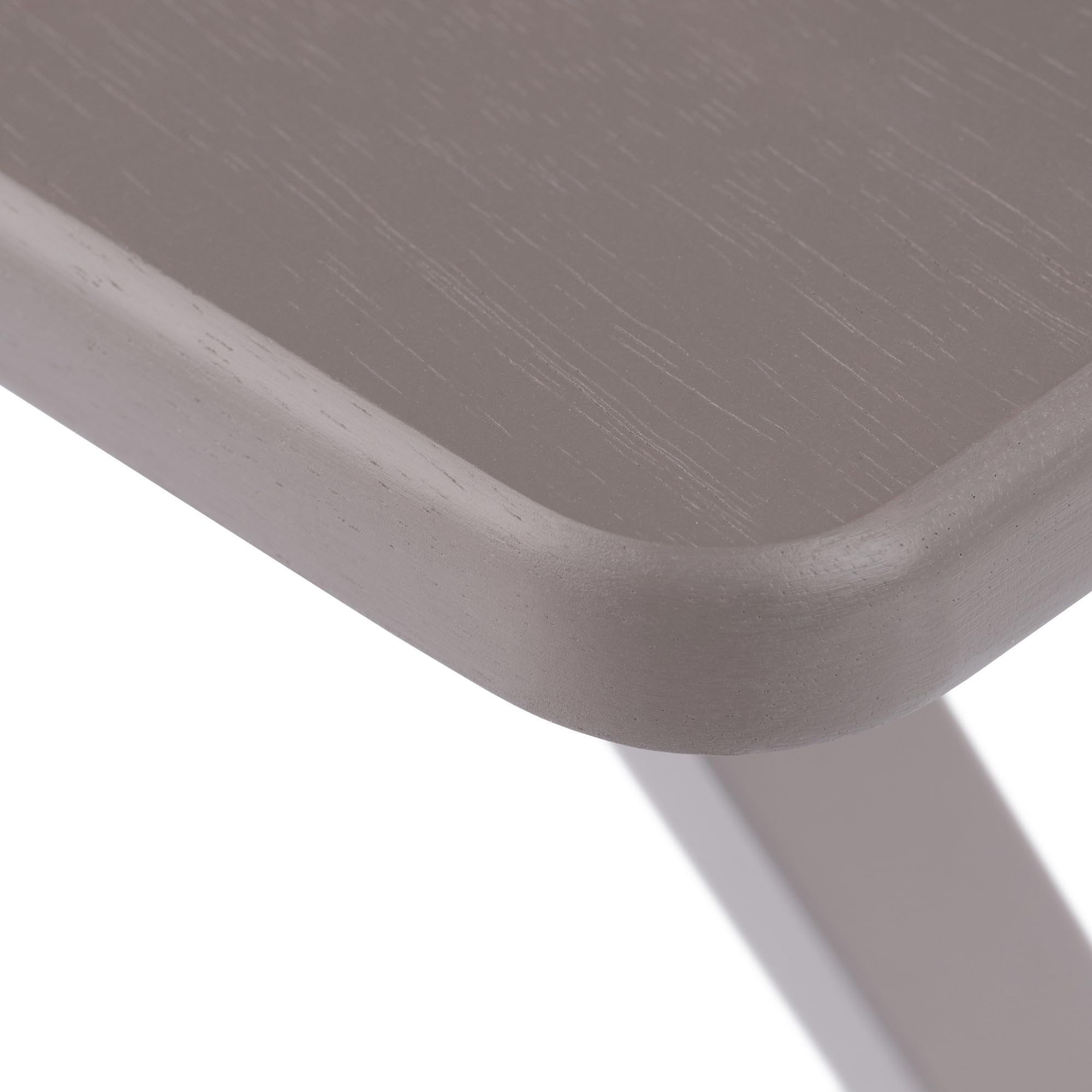 4 Snack Tables with Storage Stand Oyster Gray