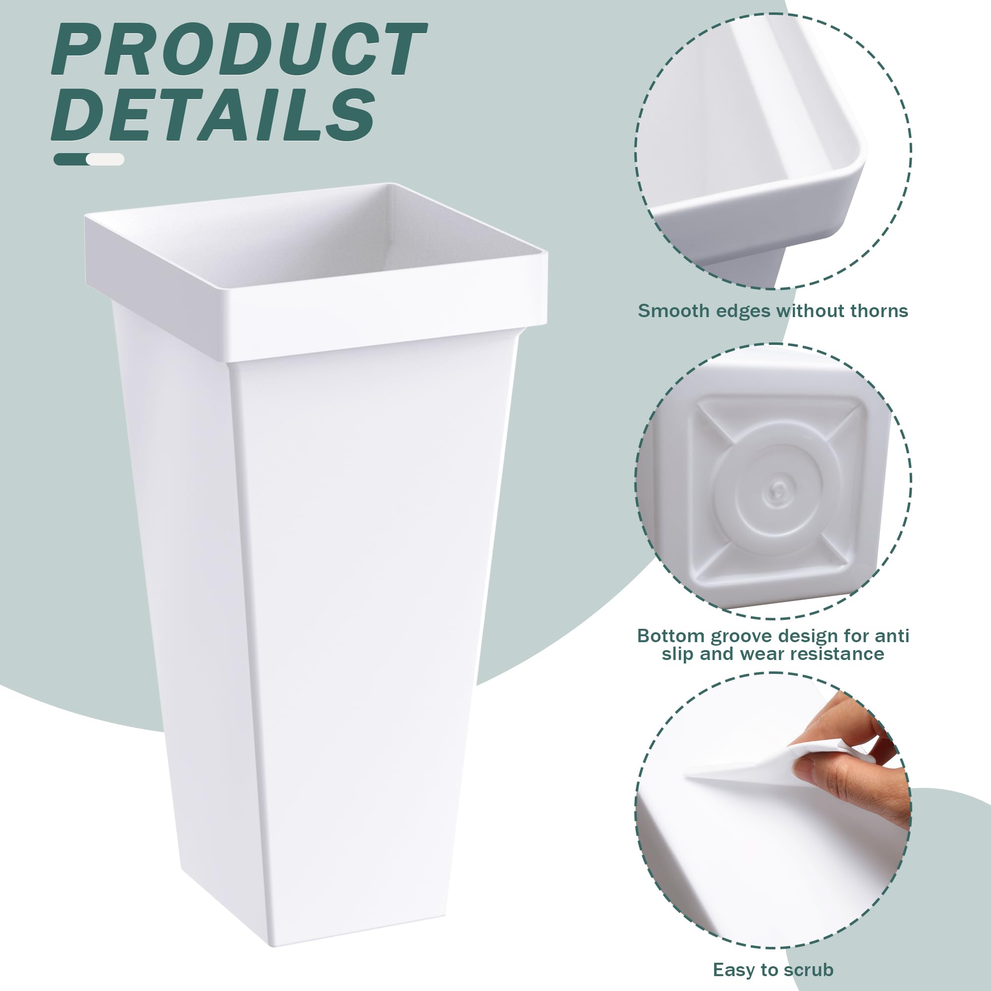 3-Tier Flower Display Stand with 12 Buckets and Wheels