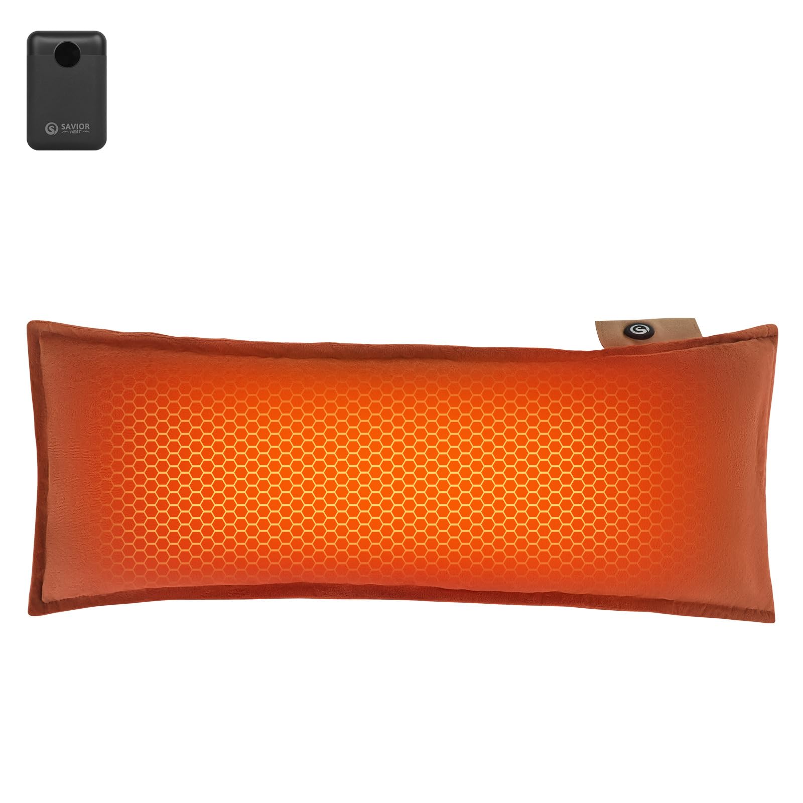Heated Lumbar Support Pillow with 10,000mAh Battery