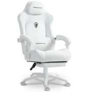 Gaming Chair with Footrest and Massage