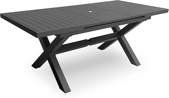 Extendable Outdoor Aluminum Dining Table