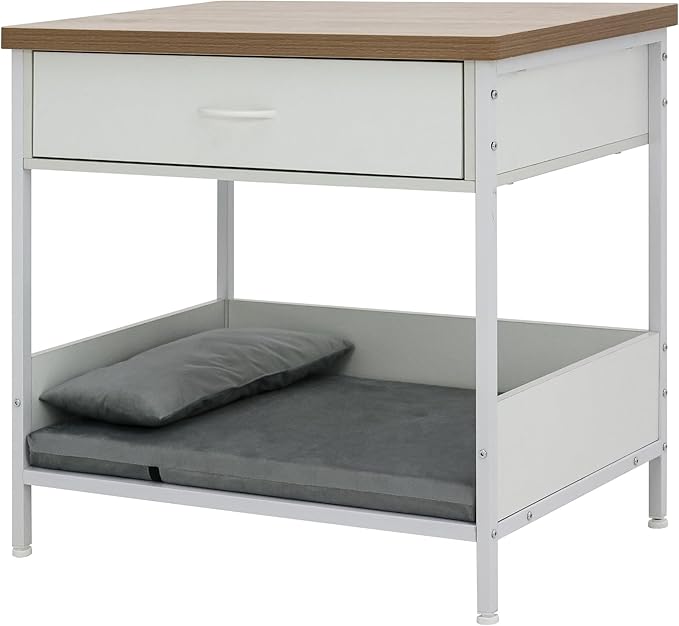 Dog Bed End Table with Storage Drawer