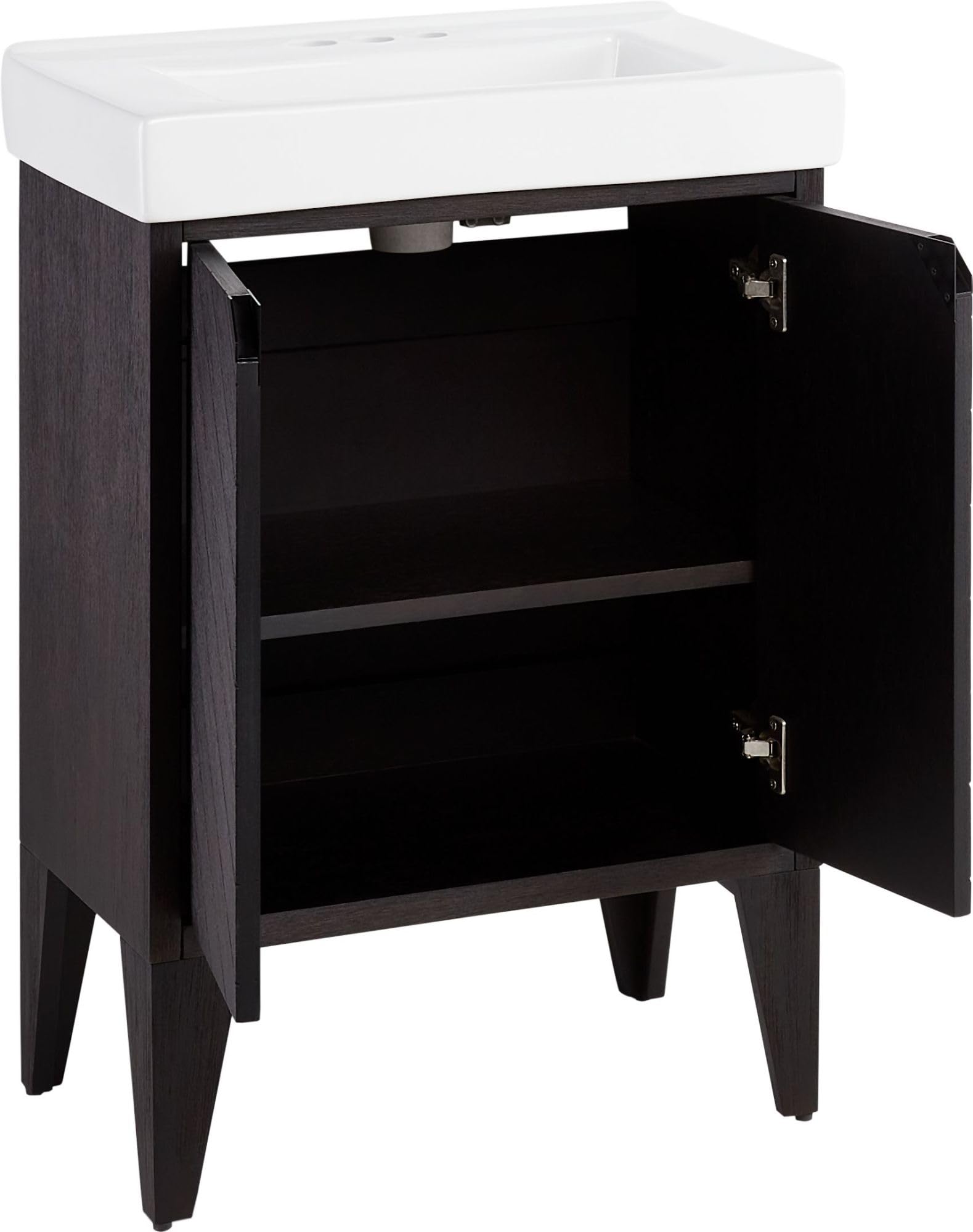 24" Fircrest Oak Vanity with Integrated Sink