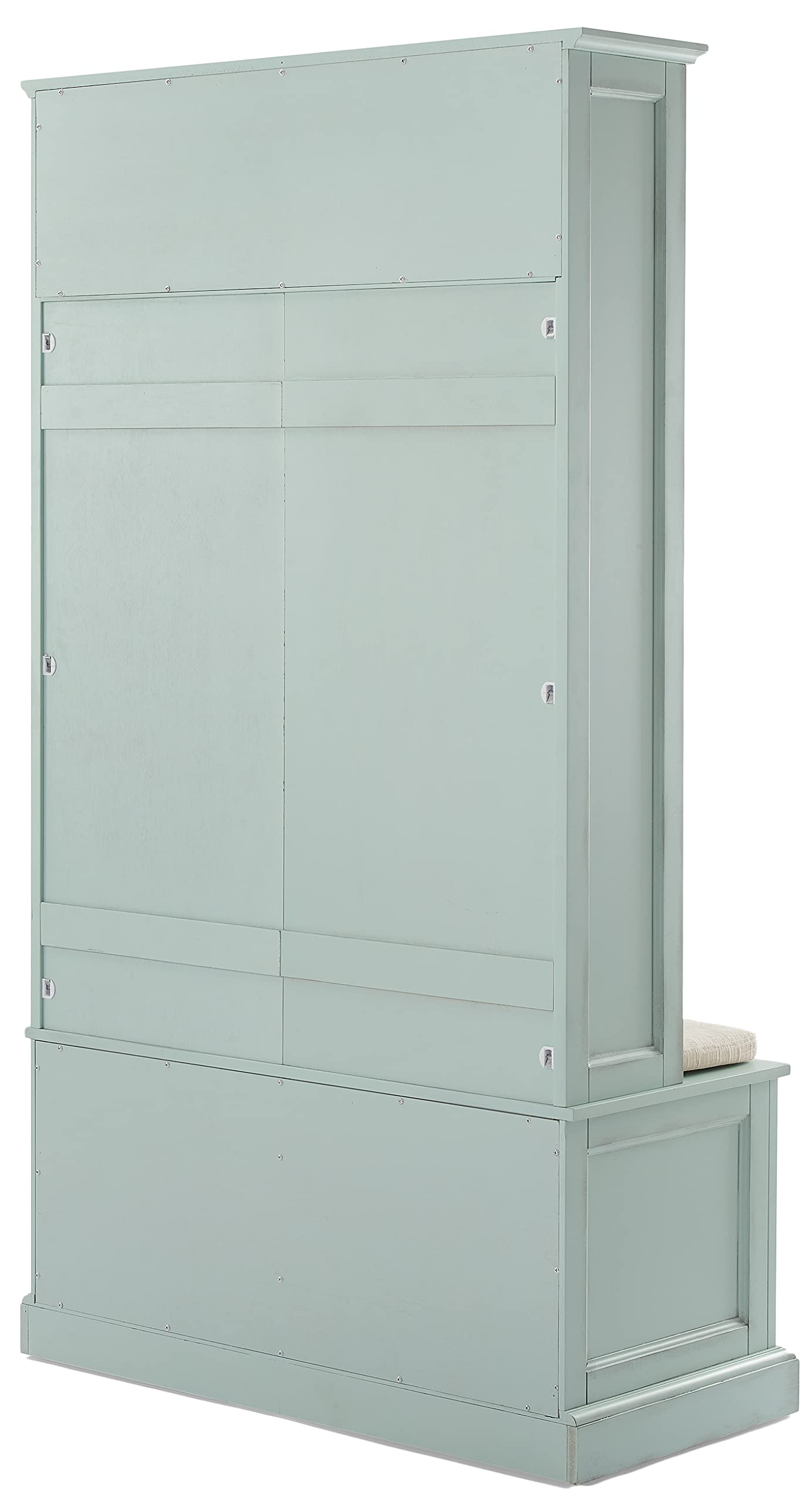 Hall Tree with Shoe Rack Bench and Coat Hooks