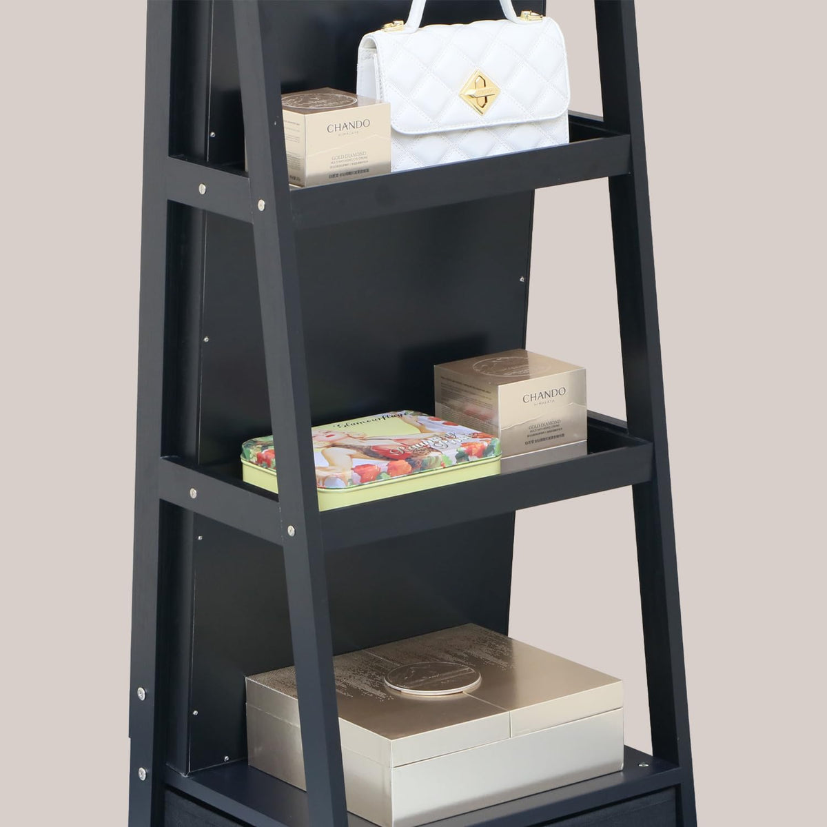 Full Length Mirror Jewelry Cabinet with 3 Drawers