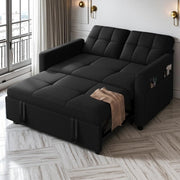 55" Convertible Sofa Bed with Pull-Out Bed