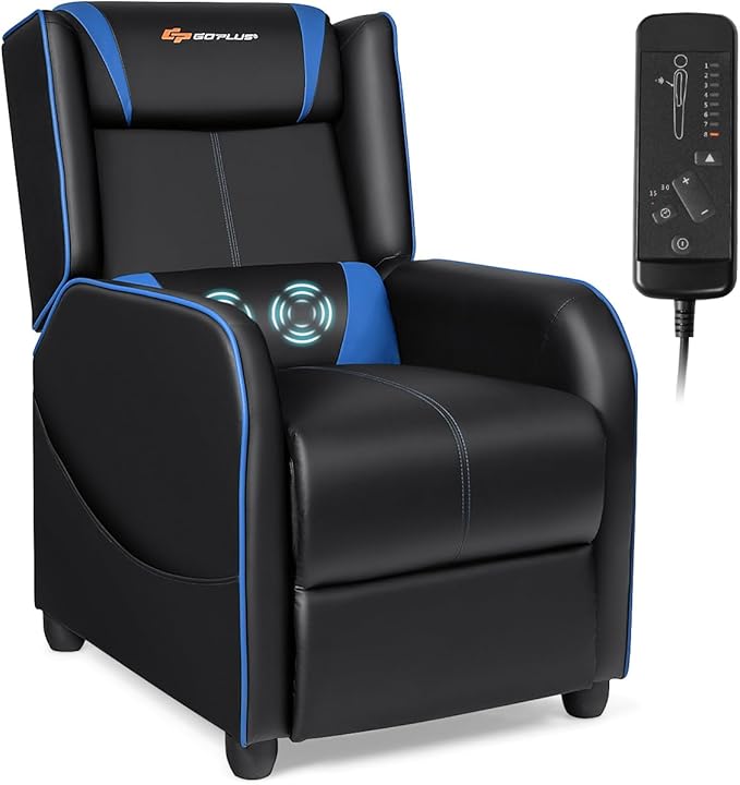 Adjustable Gaming Recliner with Massage
