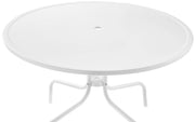 Crosley Furniture Griffith 5-Piece Outdoor Dining Set for 4, Retro Metal Round Patio Table and Chairs, White and Key Lime
