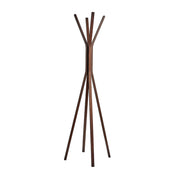 Toby Coat Rack with Natural Oak Finish - 6 Hooks, 68.25" Tall