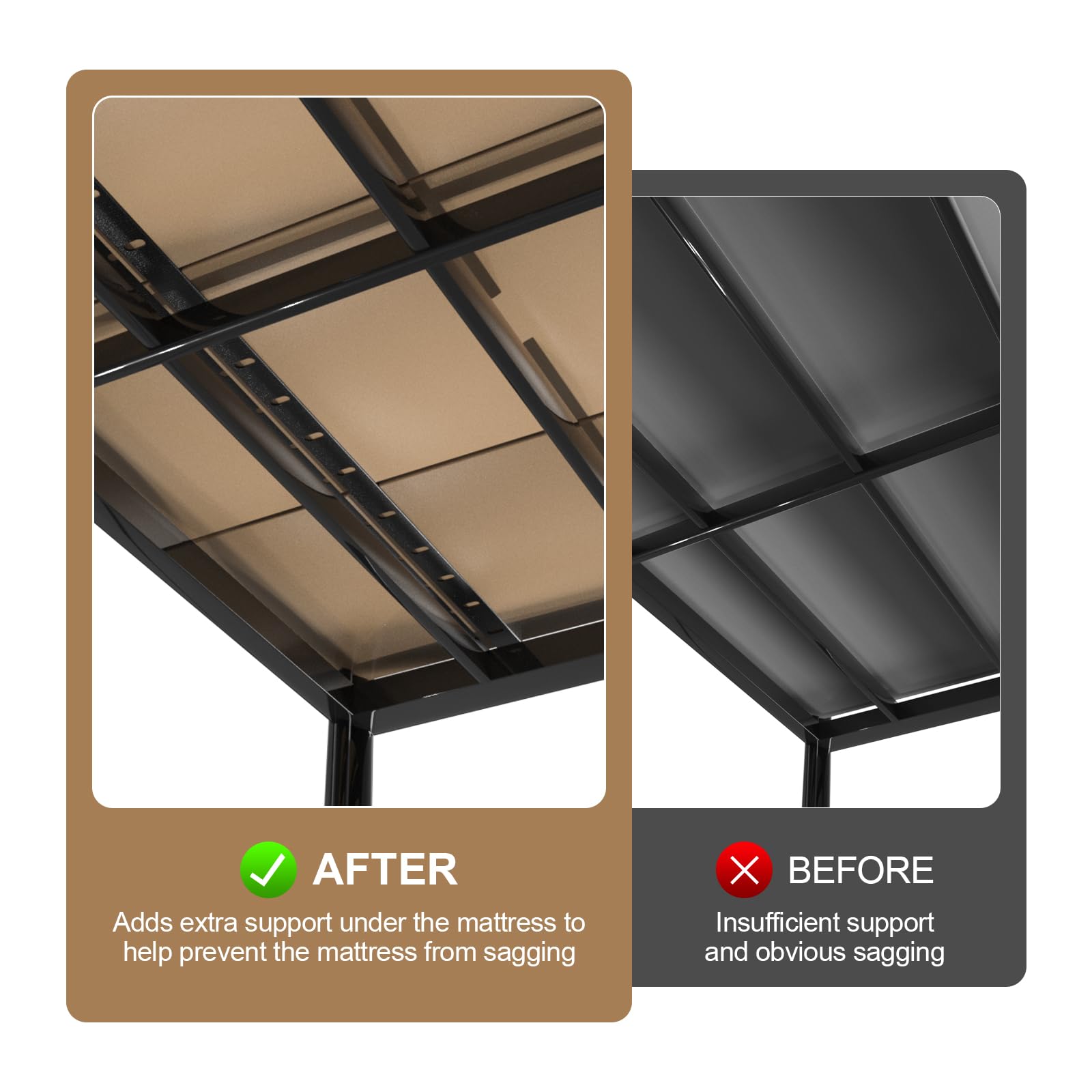 Foldable Bunkie Board Mattress Support King Size