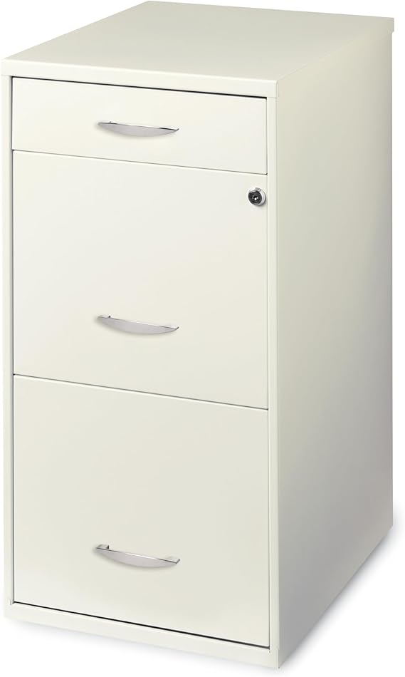 3 Drawer Steel File Cabinet with Lock - Letter Size