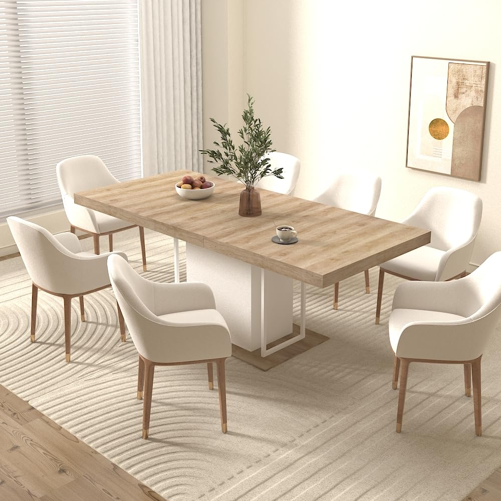 Extendable Dining Table for 6-10 People