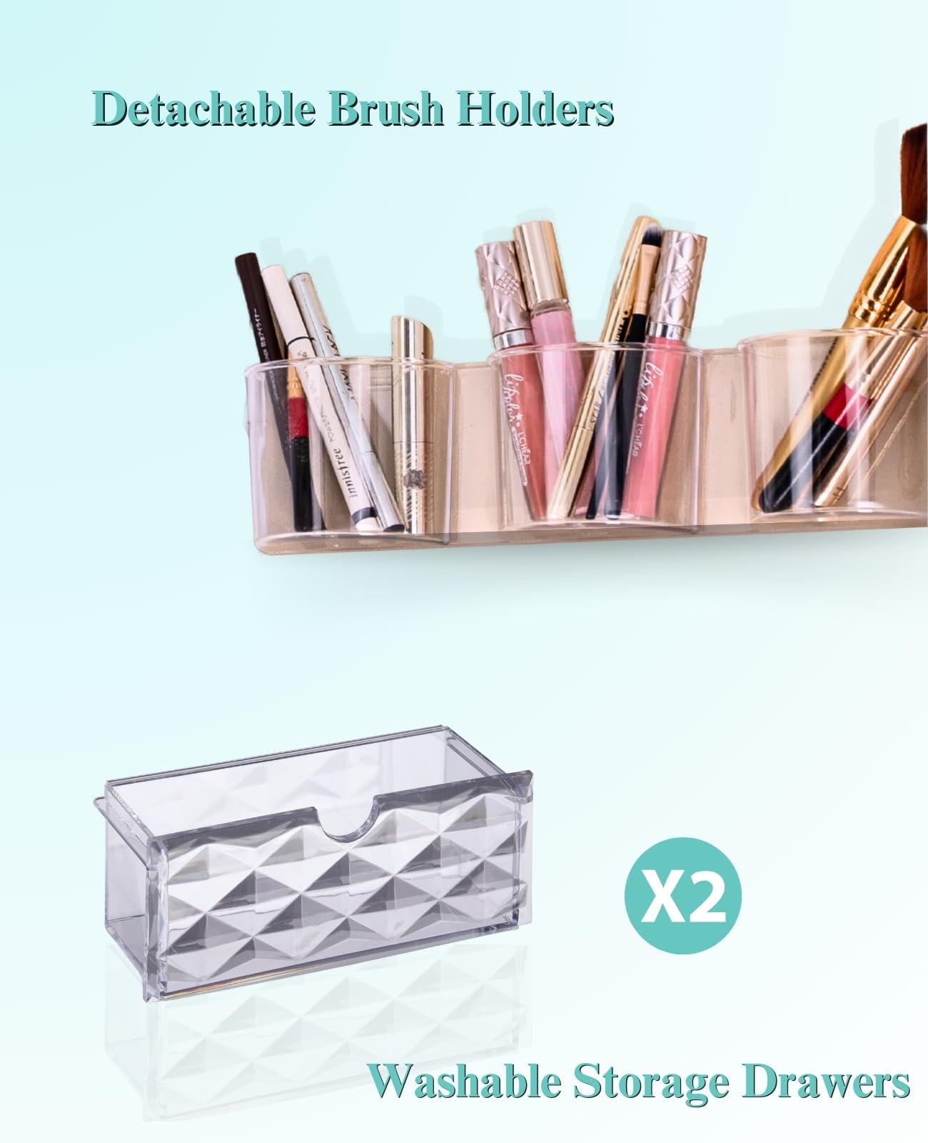 LED Mirror Jewelry Cabinet with Full Length Mirror