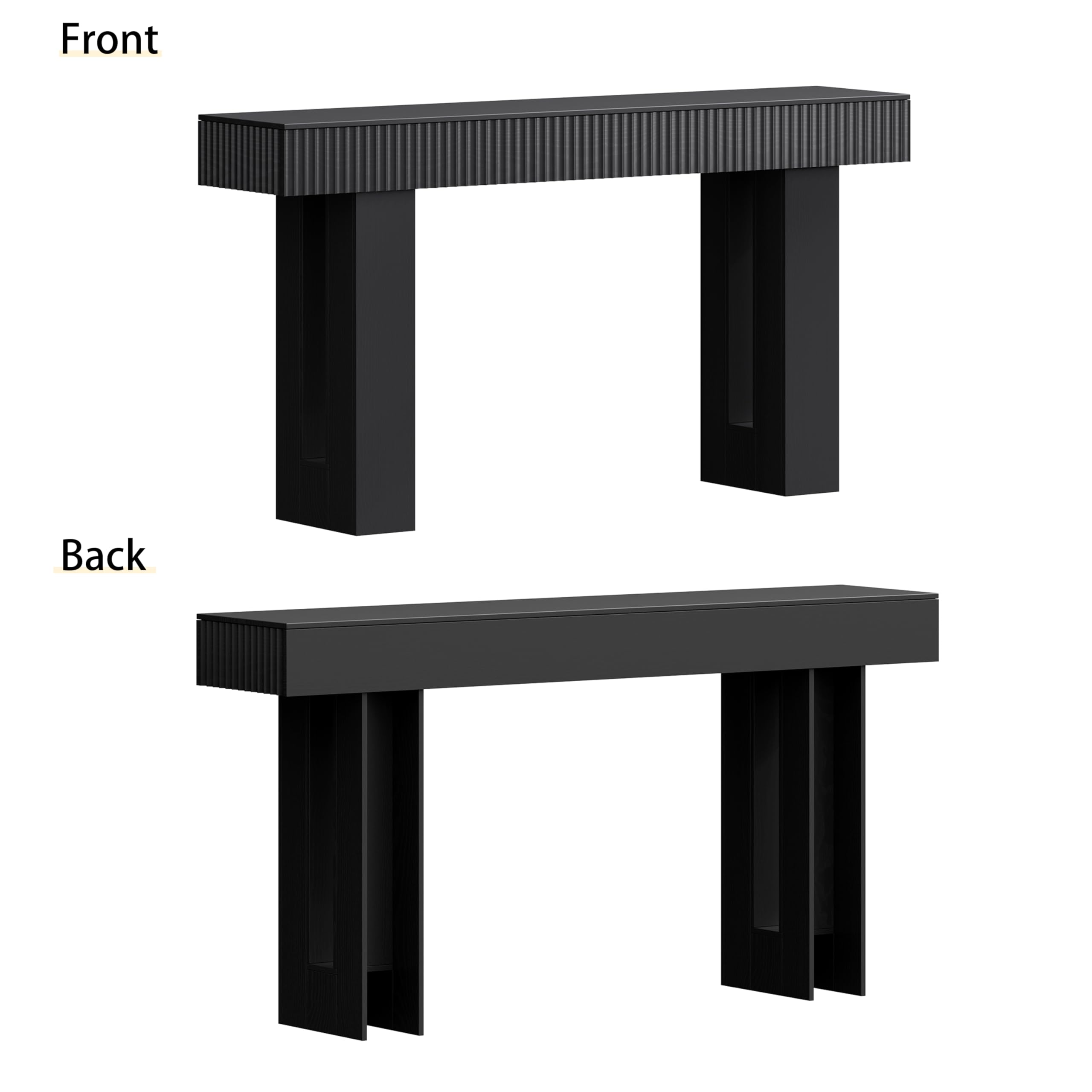 63-Inch Fluted Console Table